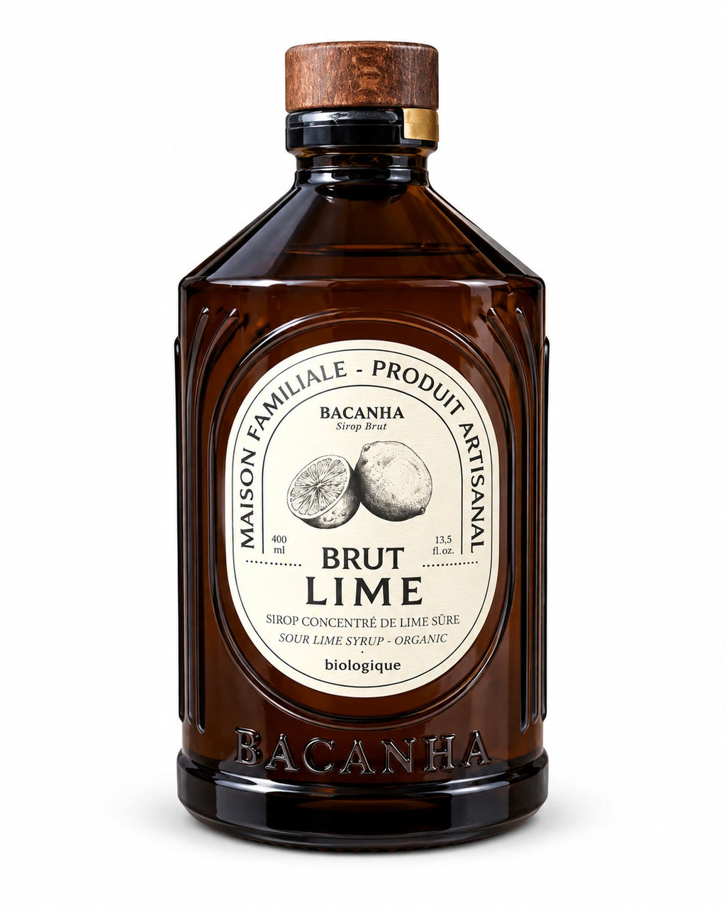 Sirop cu aromă naturală de Lime - Organic, 400ml Bacanha