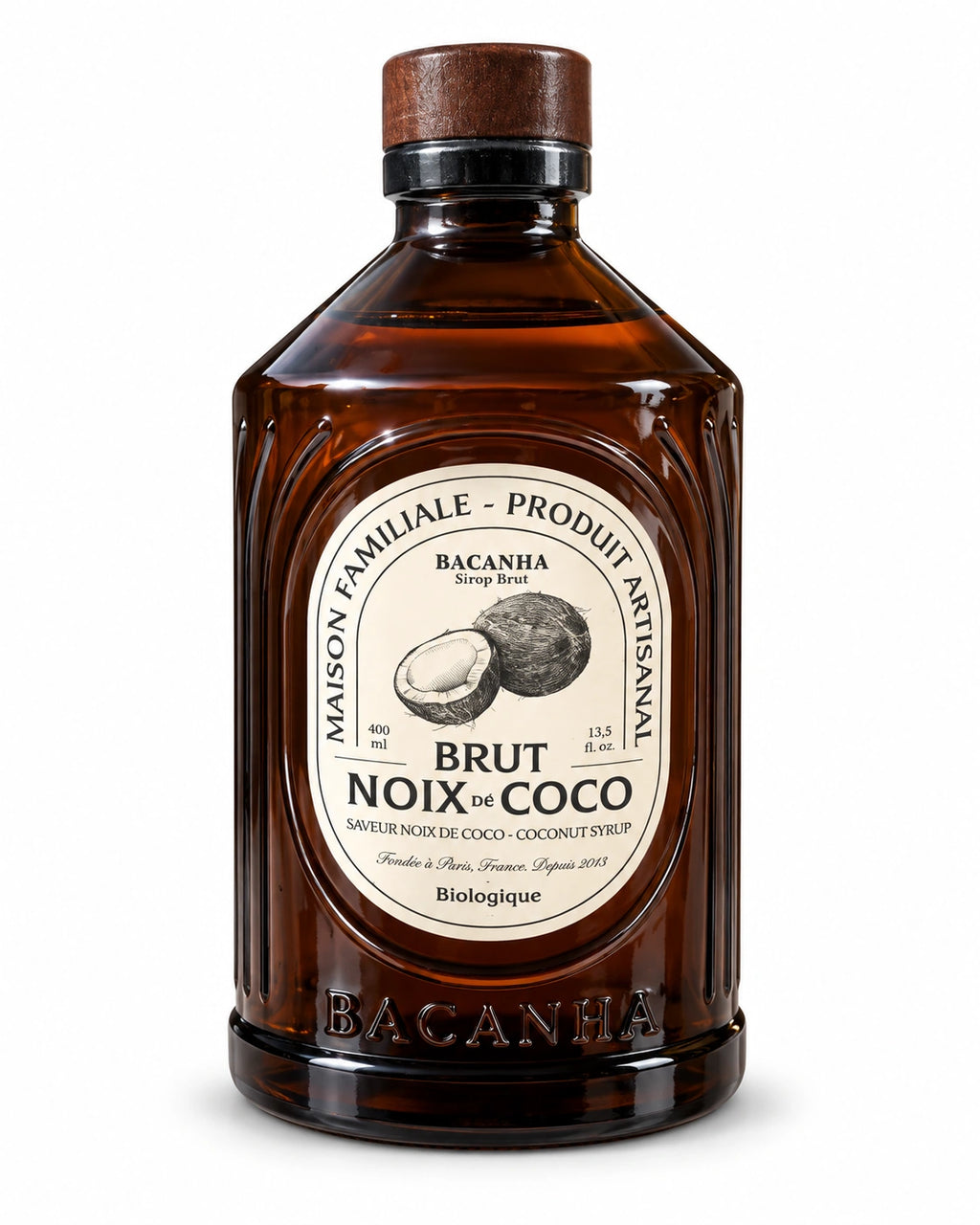 Sirop cu aromă naturală de Cocos - Organic, 400ml Bacanha
