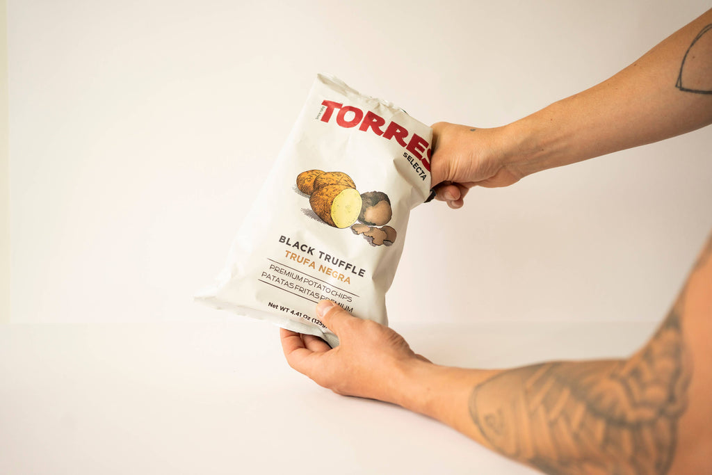 Chipsuri de Cartofi Torres Selecta cu Trufe Negre, 125g