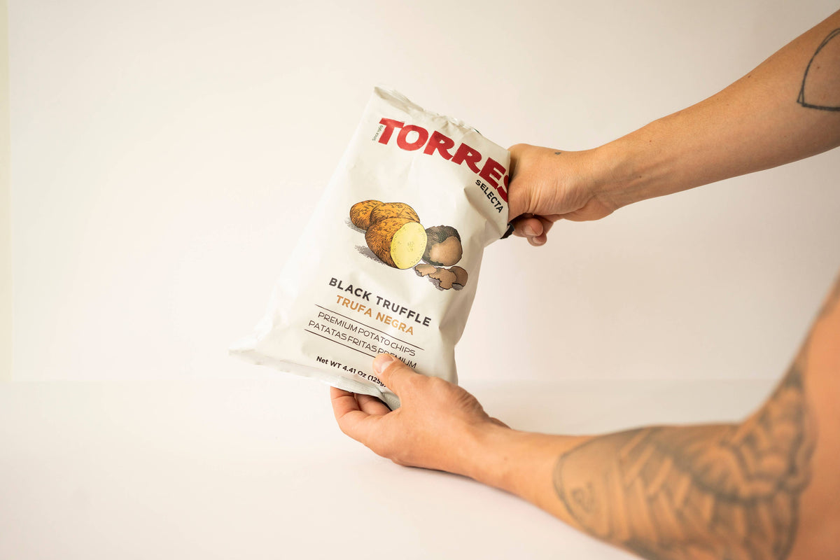 Chipsuri de Cartofi Torres Selecta cu Trufe Negre, 125g