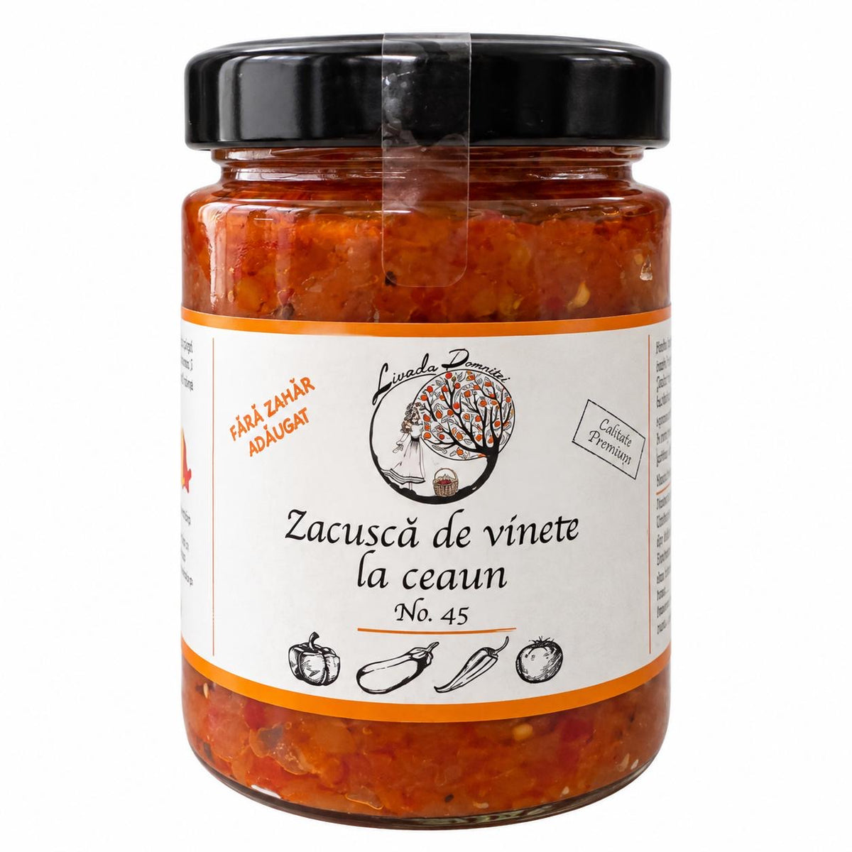 Zacuscă de vinete la ceaun , 330g Livada Domniței