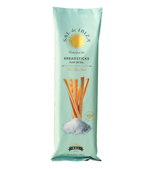 Grisine Artizanale SAL de IBIZA cu Flor de Sal Pură, 65g