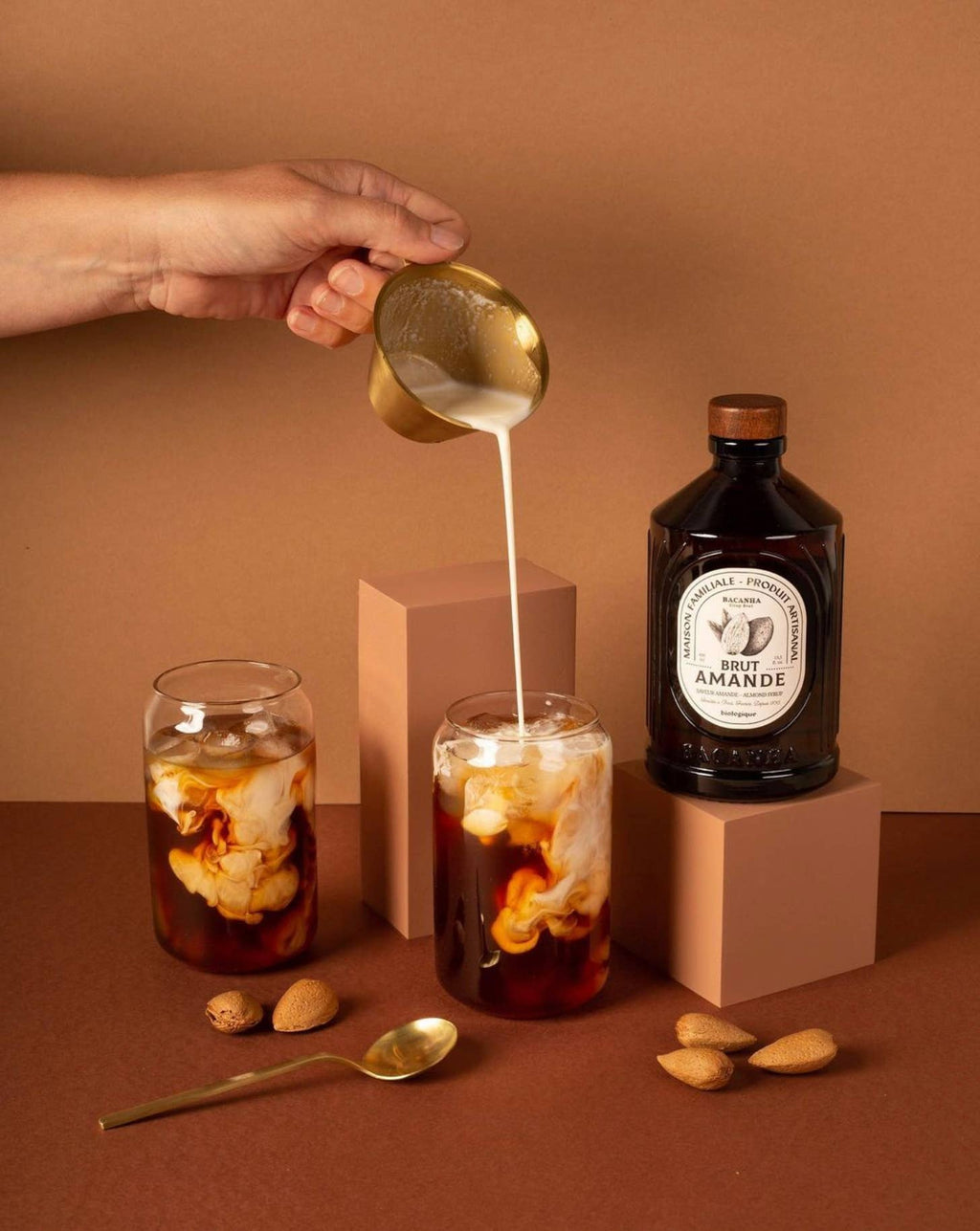 Sirop cu aromă naturală de migdale - Organic, 400ml Bacanha