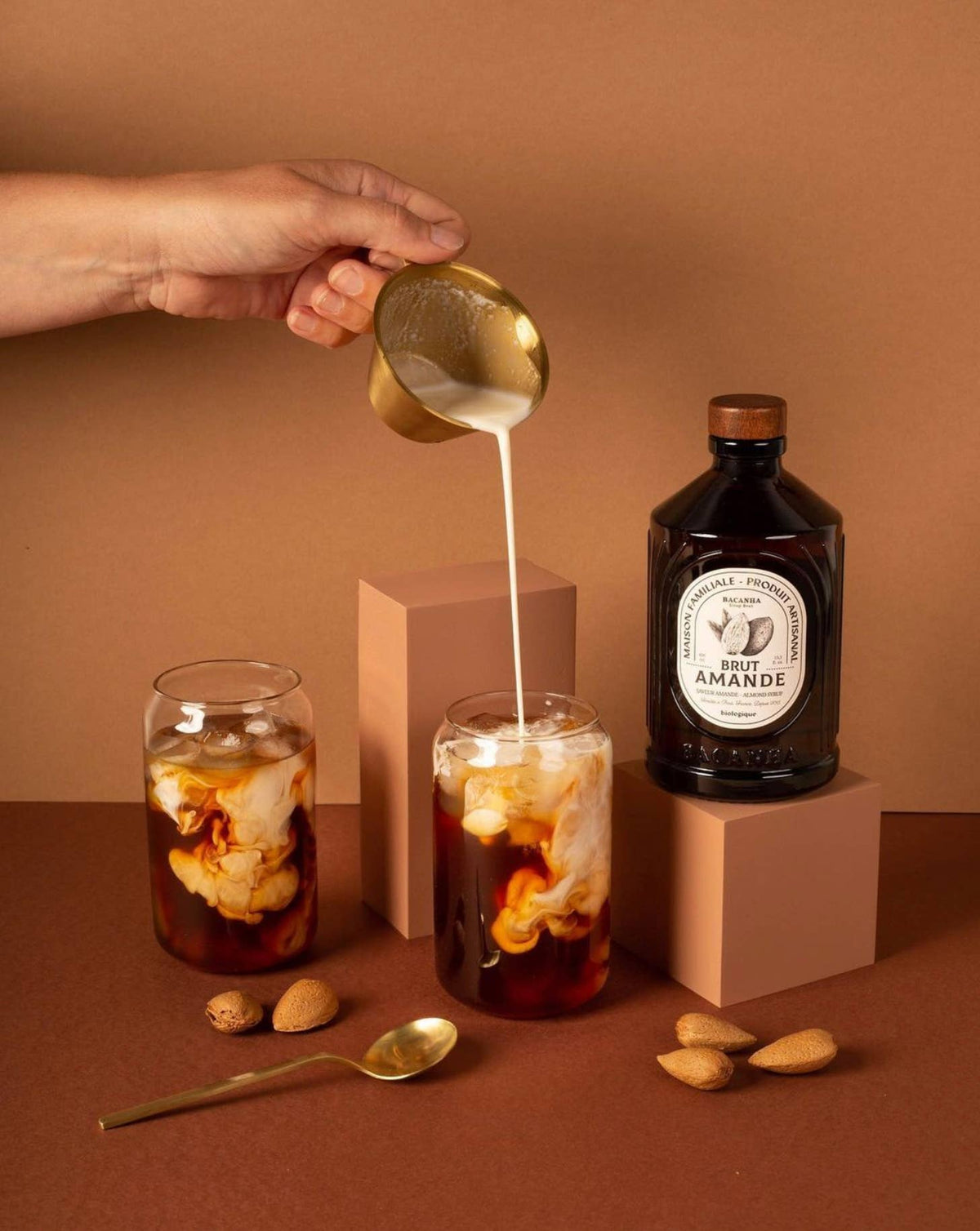 Sirop cu aromă naturală de migdale - Organic, 400ml Bacanha