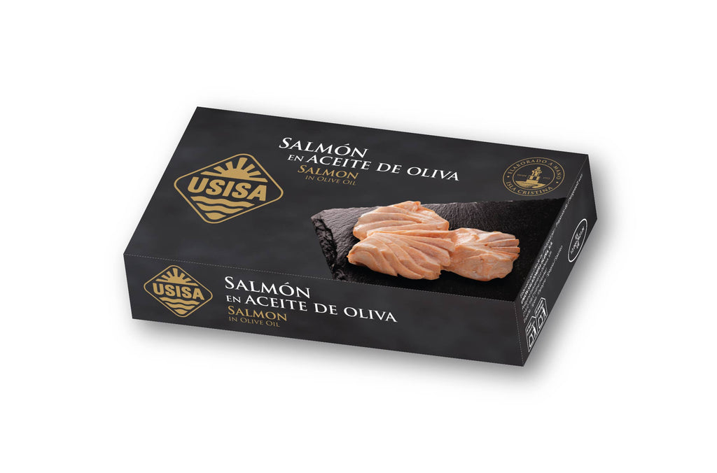 Somon în ulei de măsline, 85g USISA
