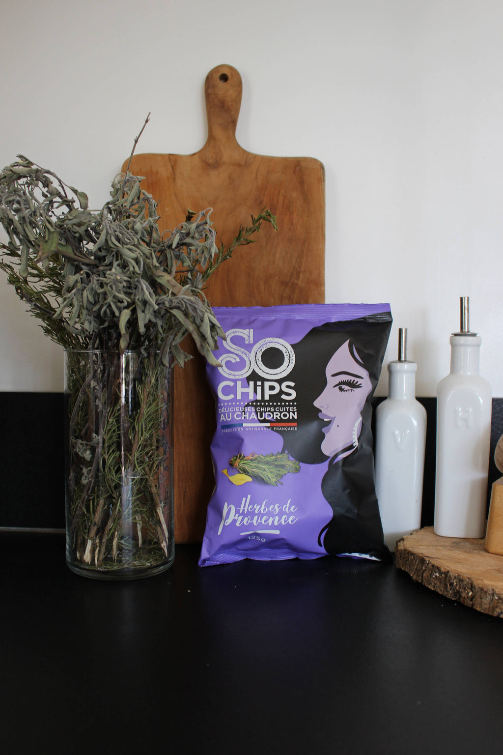 Chipsuri cu ierburi de Provence, 125g So Chips