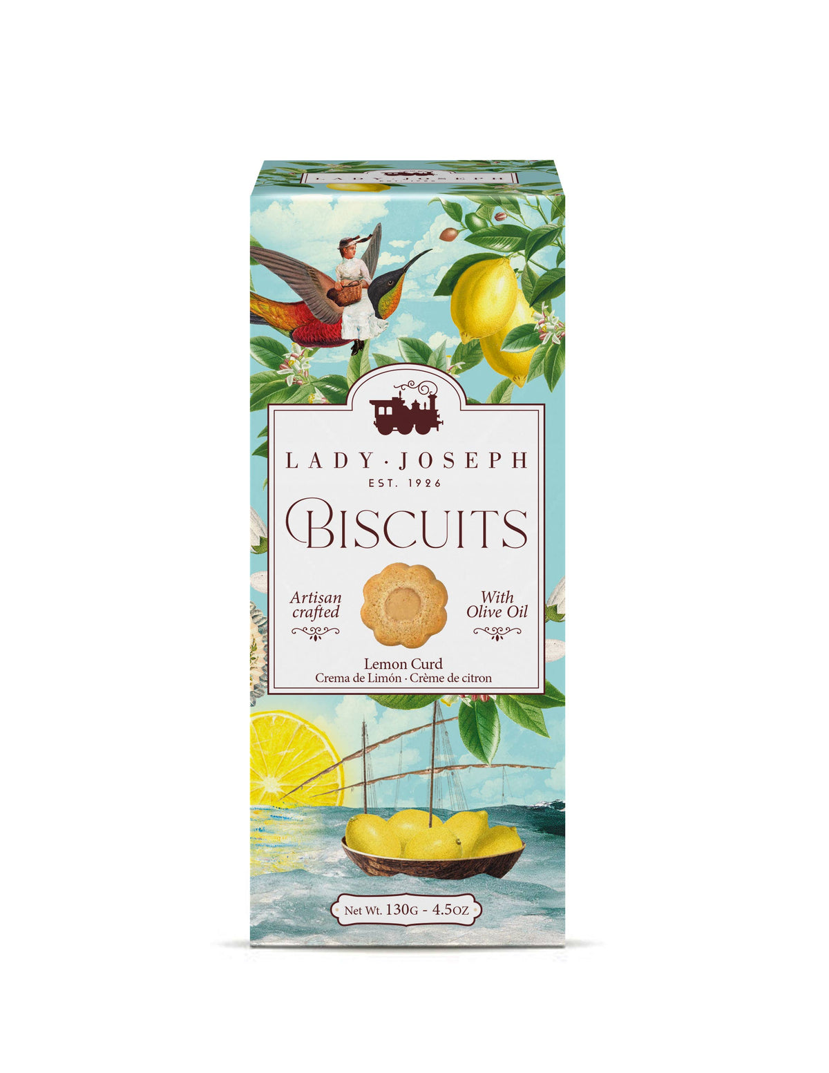 Biscuiți cu cremă de lămâie (dulci), 100gr Lady Joseph