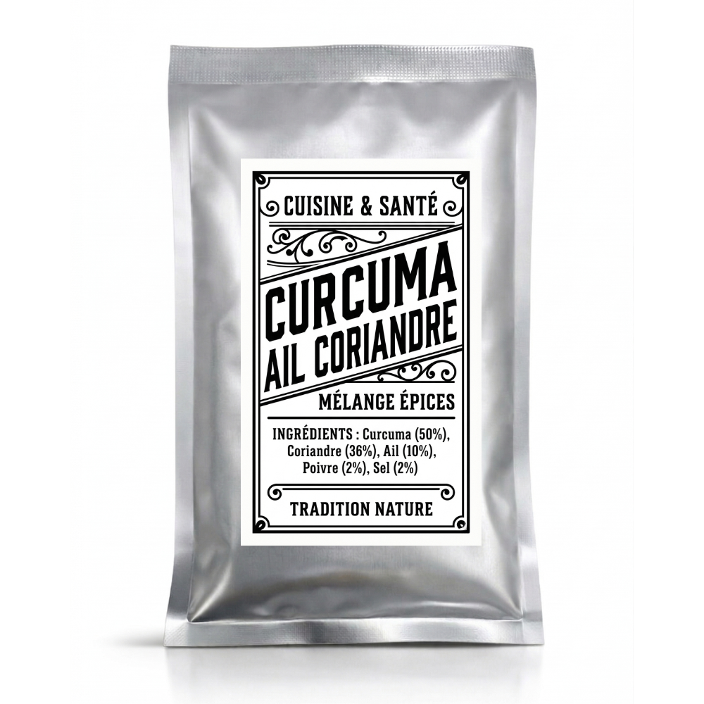 Amestec de Condimente Turmeric, Usturoi și Coriandru 35g Tradition Nature