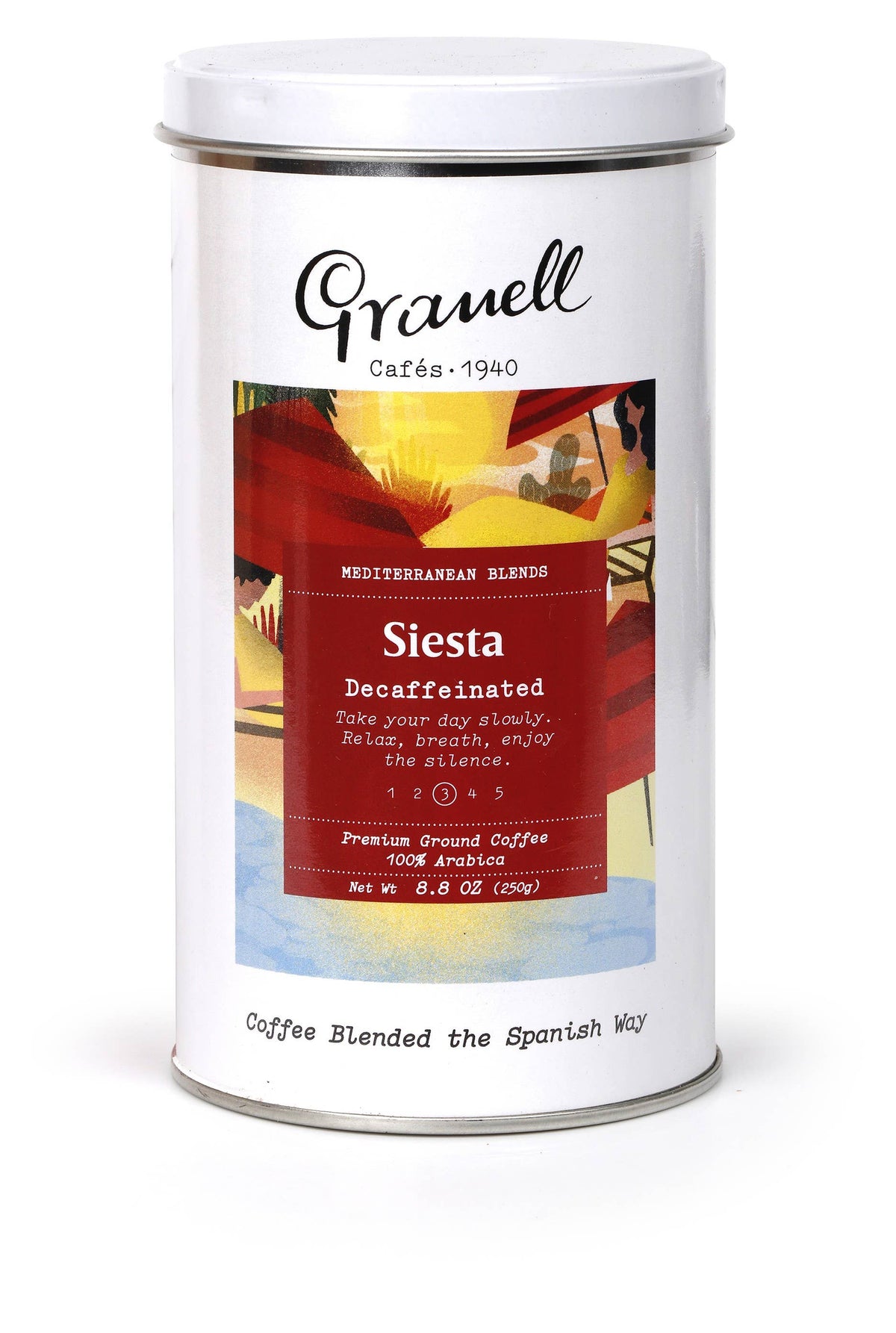 Cafea măcinată gourmet "Siesta Mediterranean Blend", 250gr Cafes Granell