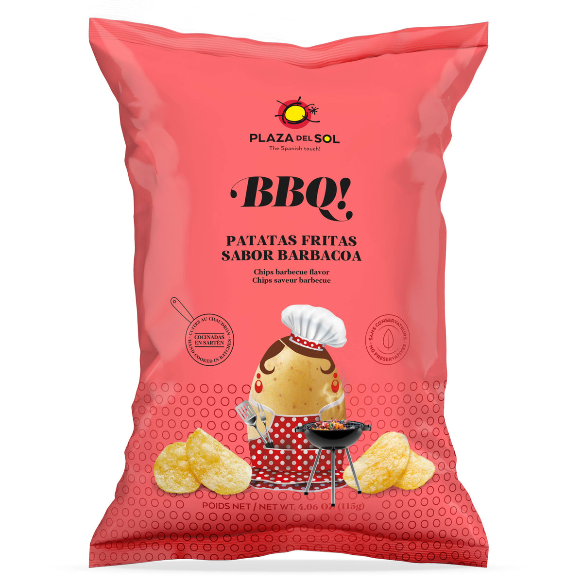 Chipsuri de Cartofi Plaza del Sol BBQ! (Aromă de Grătar), 115g