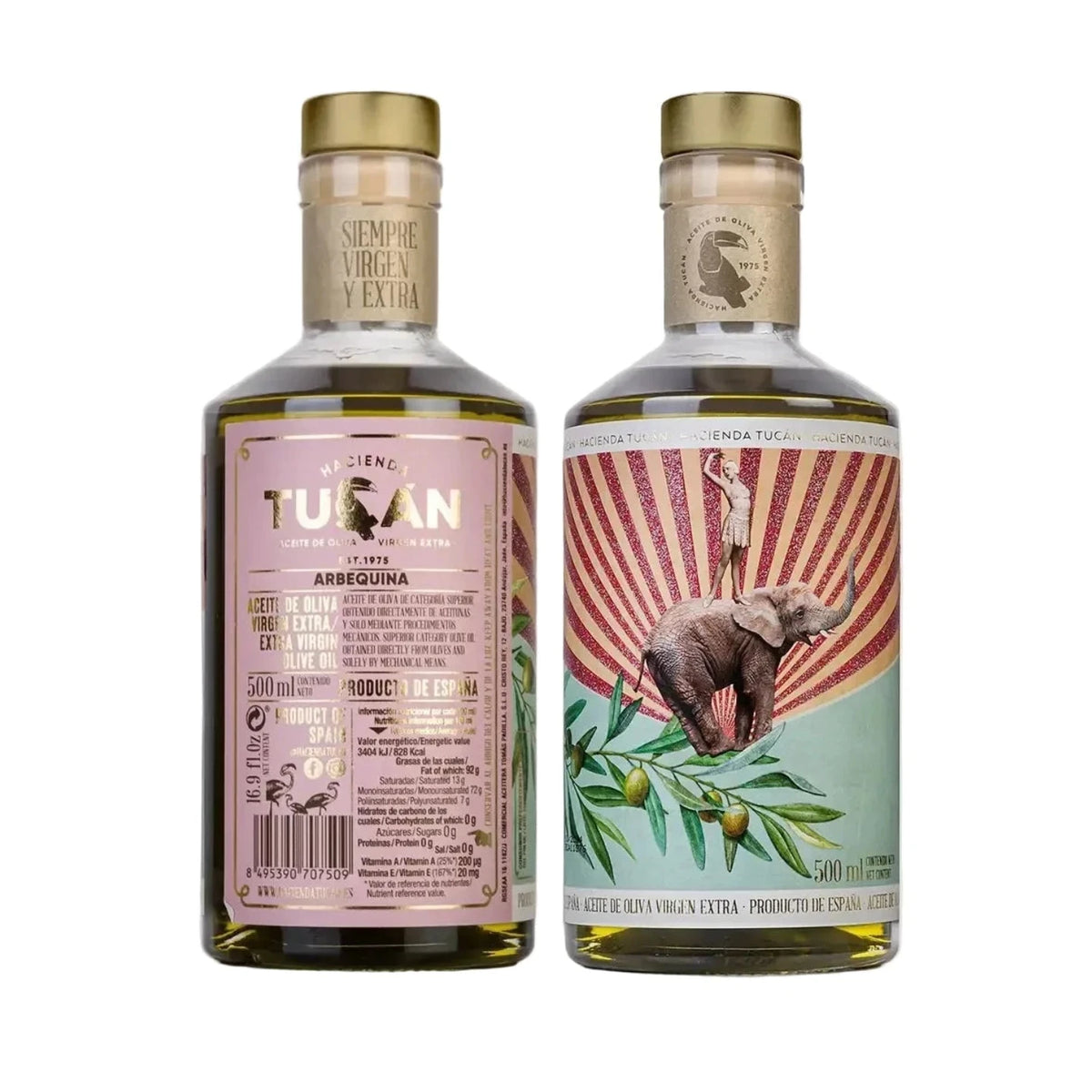 Ulei de măsline extravirgin Arbequina, 500ml Hacienda Tucán