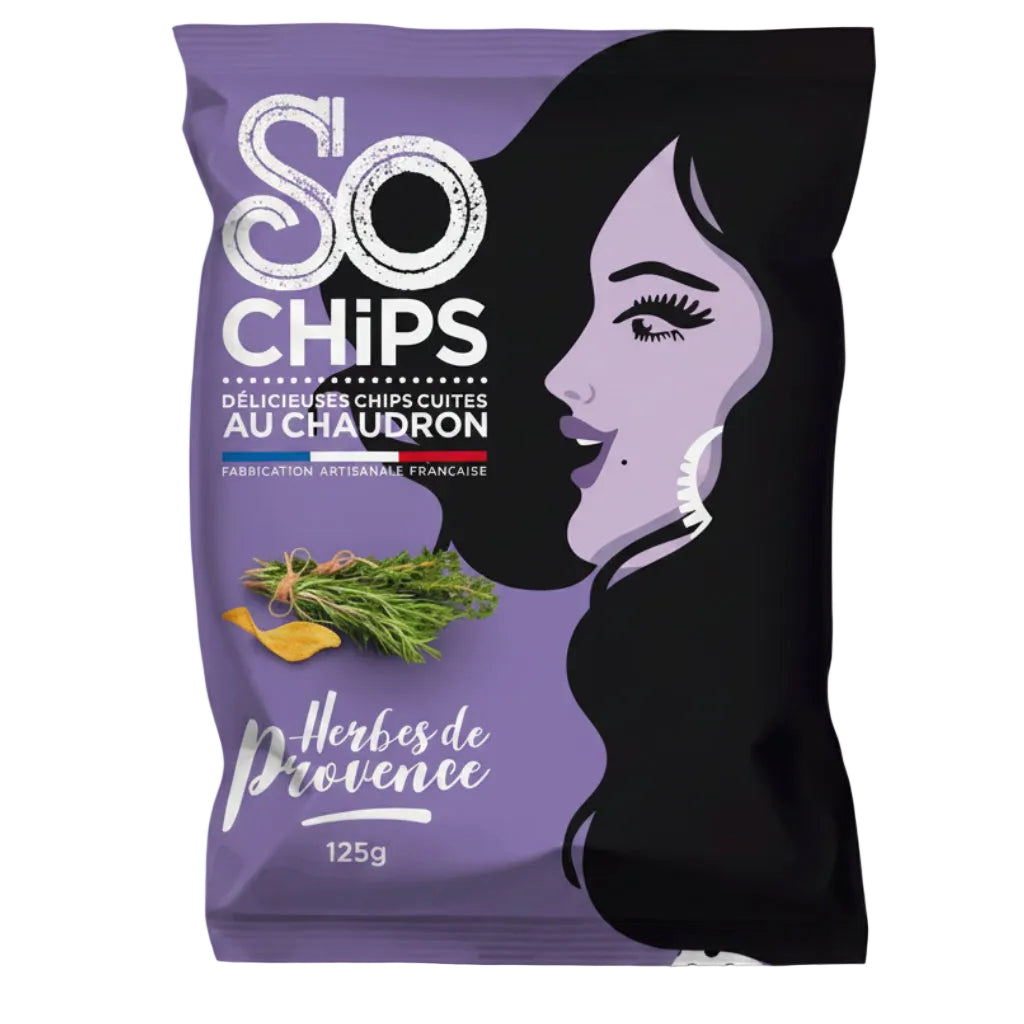 Chipsuri cu ierburi de Provence, 125g So Chips