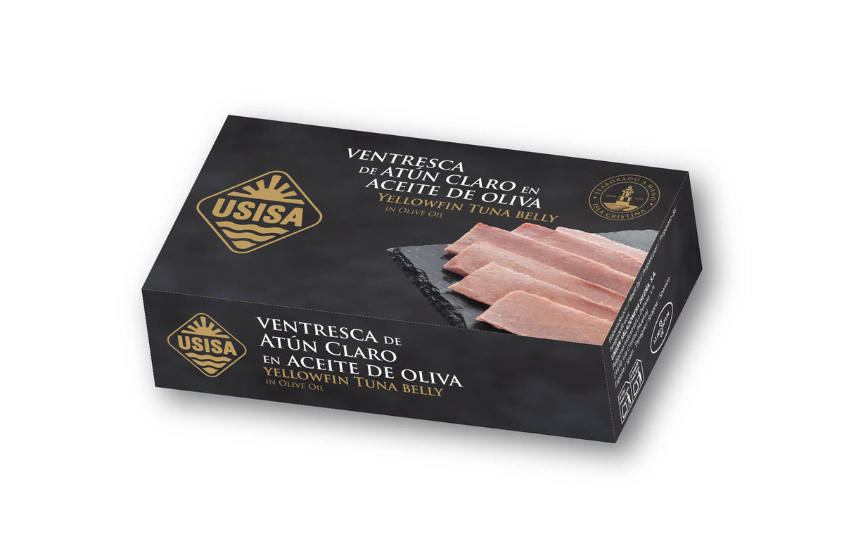 Fileuri de burtă de ton galben, 120 g USISA
