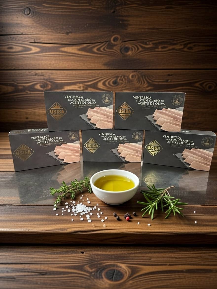 Fileuri de burtă de ton galben, 120 g USISA
