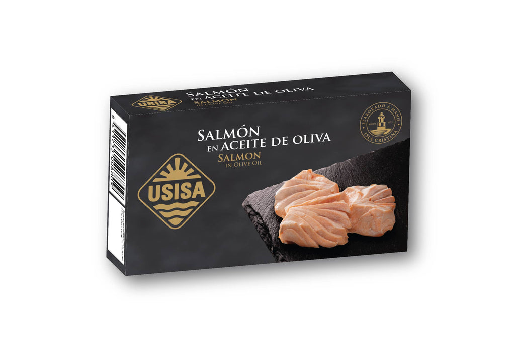 Somon în ulei de măsline, 85g USISA
