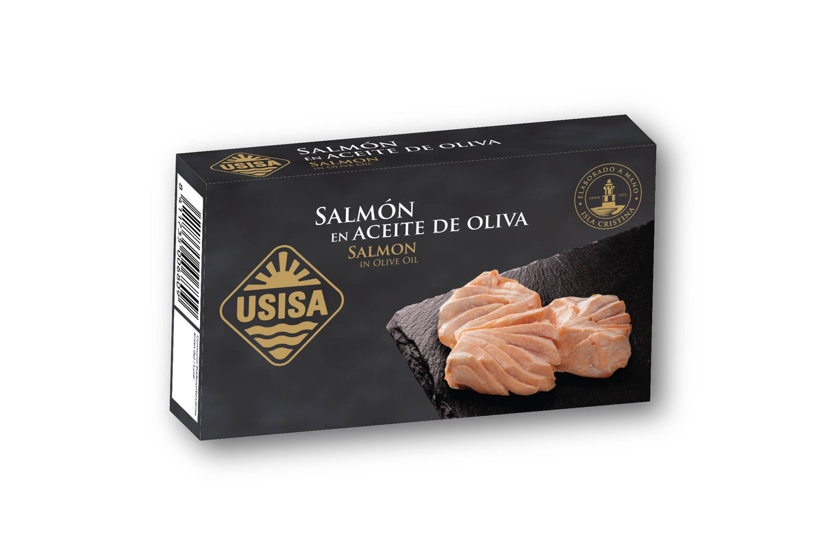 Somon în ulei de măsline, 85g USISA
