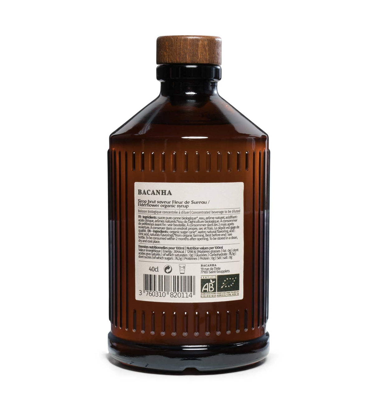 Sirop crud de soc - Organic, 400ml BACANHA