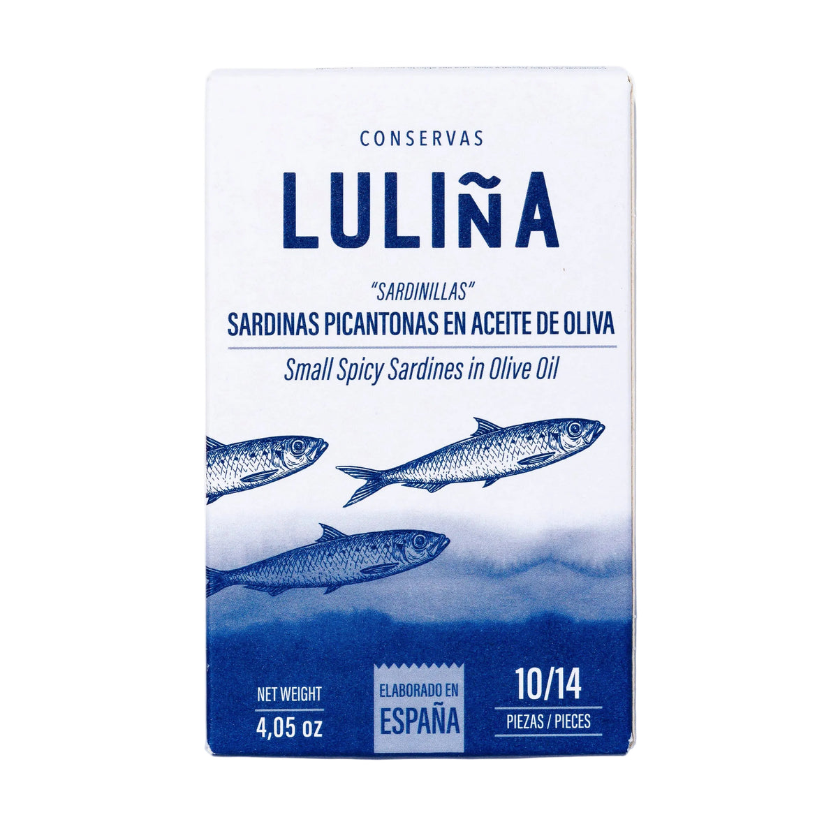 Sardine mici in ulei de măsline picant, 115 g Conservas Luliña