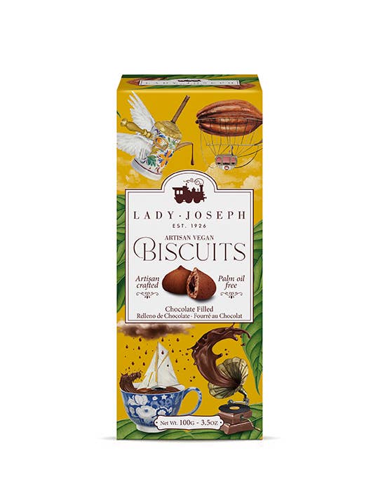 Fursecuri Vegane Artizanali Lady Joseph Umplute cu Ciocolată, 100g