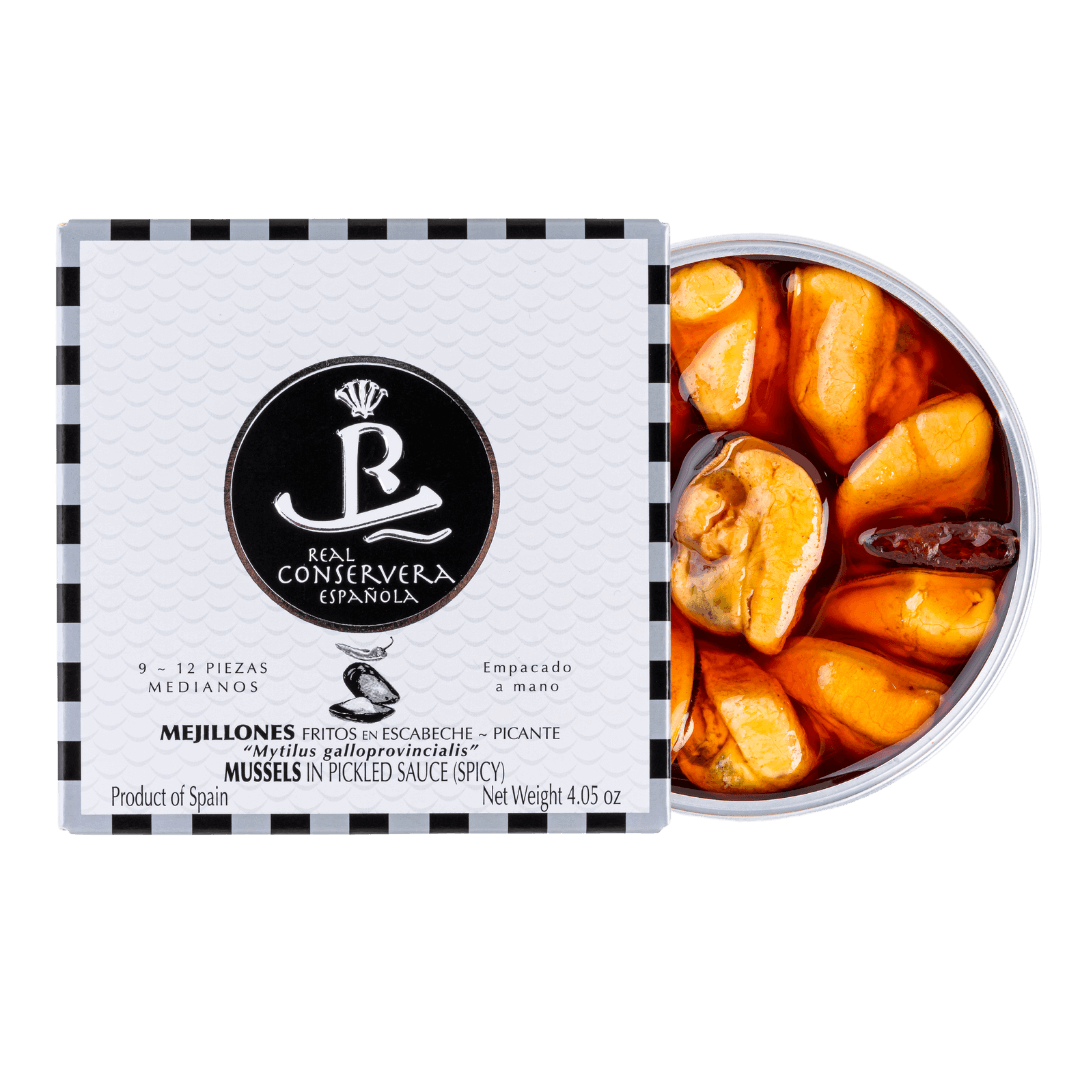Midii picante murate 115 g - Real Conservera, Spania