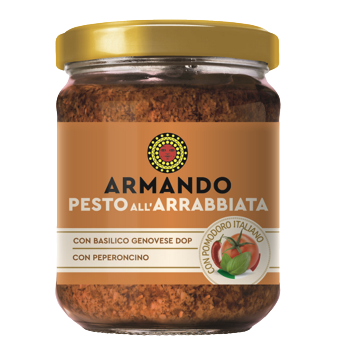 Pesto Ligurian rosu picant ALL`ARRABBIATA, 180 gr - Armando