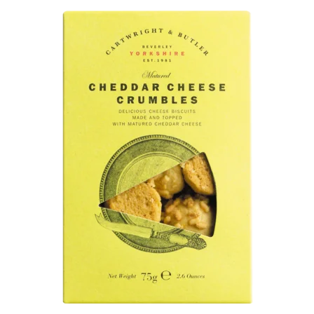 Biscuiti Artizanali cu Brânză Cheddar Maturată Cartwright & Butler, 75g