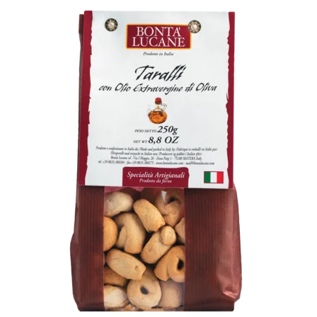 Taralli cu ulei de măsline extravirgin, 250g Bontà Lucane