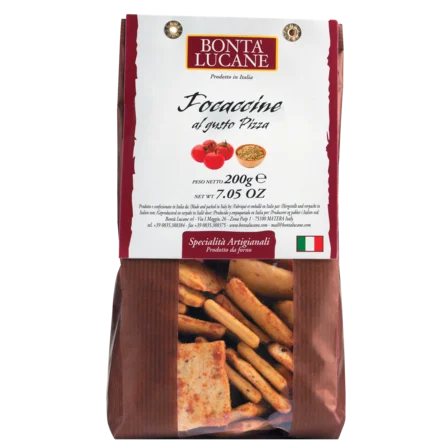 Biscuiți sărați / Focaccine cu aromă de pizza, 200g Bontà Lucane