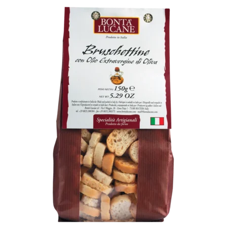 Bruschete cu ulei de măsline extravirgin, 150g Bontà Lucane